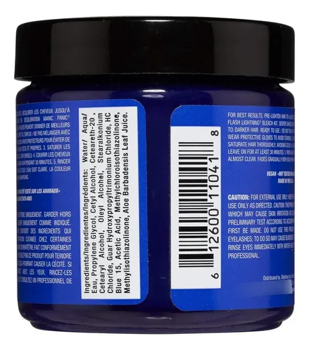 Tinte Para Cabello Manic Panic Blue Moon, 4 Onzas, Tinte Veg