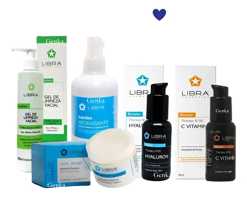 Kit Rutina Skincare Piel Mixta Hialuronic + Vitamina C Libra