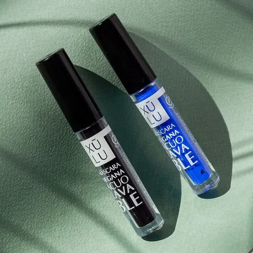 Máscara Pestañas Vegana Acuolavable Xúlu Cosméticos Vs Tonos Color Azul
