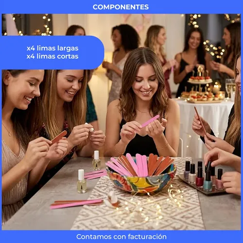 Pack X10 Limas Ultra Fina Para Manicuria Varios Colores X 80