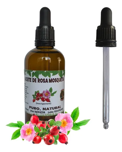 Aceite De Rosa Mosqueta Puro Cremas Masajes Estrias 100 Ml
