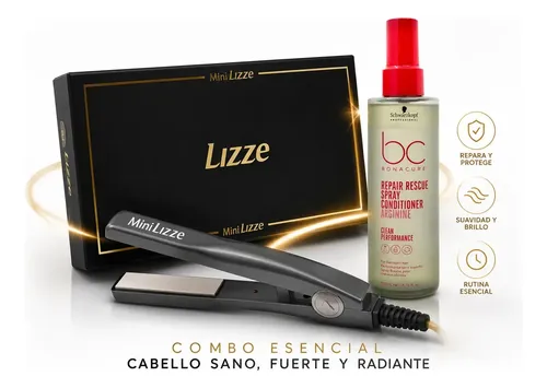 Plancha De Pelo Mini Lizze Tamaño Compacta/portátil Schwarzkopf Repair Rescue Spray 200ml