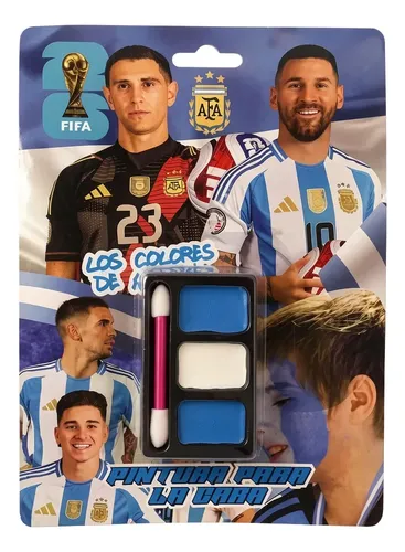 Maquillaje Artistico Pintura Para Cara Argentina Con Pincel
