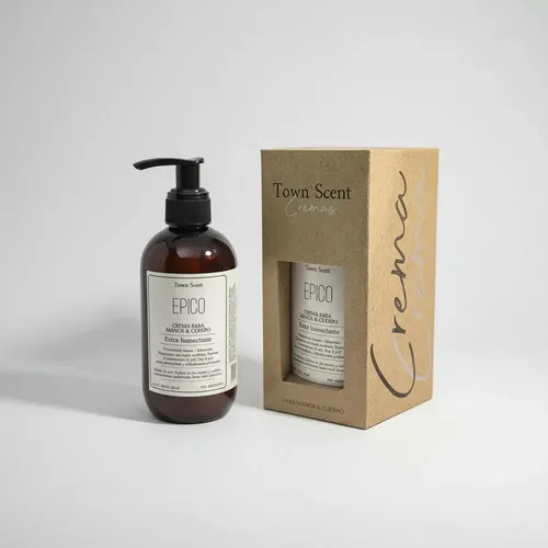 Crema Humectante Manos Y Cuerpo Épico X 250ml Town Scent
