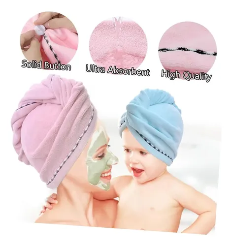 2 Piezas Gorra Y Toalla De Secado Rápido Para Bebé
