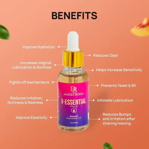 Aceite Íntimo Ph Balanceado Desirable Secrets Peach 1oz