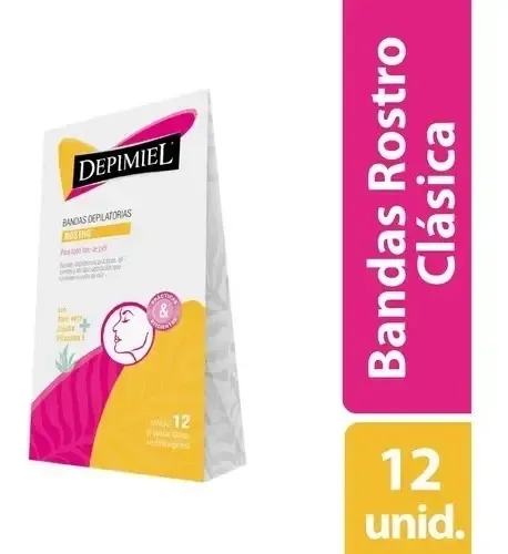 Bandas Depilatorias Depimiel Para Cuerpo Todo Tipo Piel X 12