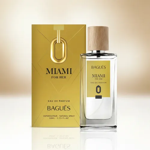 Perfume Miami Pour Femme Eau De Parfum Bagués 50ml Floral
