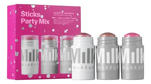 Milk Makeup Sticks Party Mix Cream Blush + Highlighter Set Tono Del Maquillaje Rad Werk Y Rally