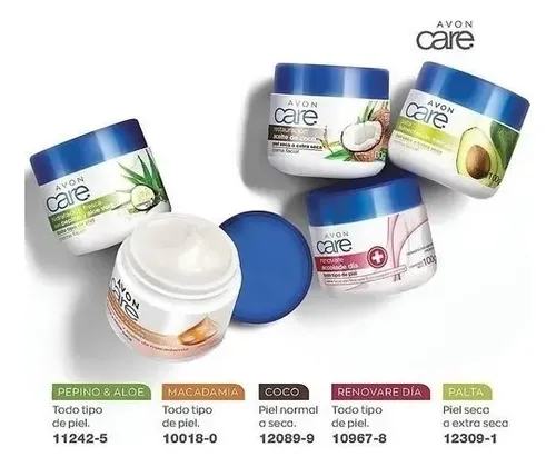 Crema Facial 3 en 1 Hidratante Renovadora Todo Tipo de Piel Avon Care