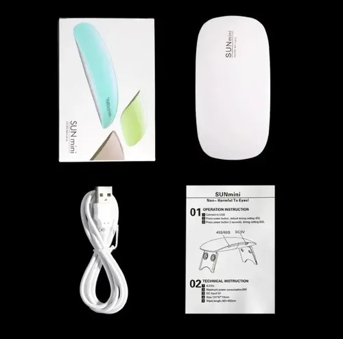 Cabina Uv/led Sun Mini 6w Secador Uñas Esculpidas Gelificada