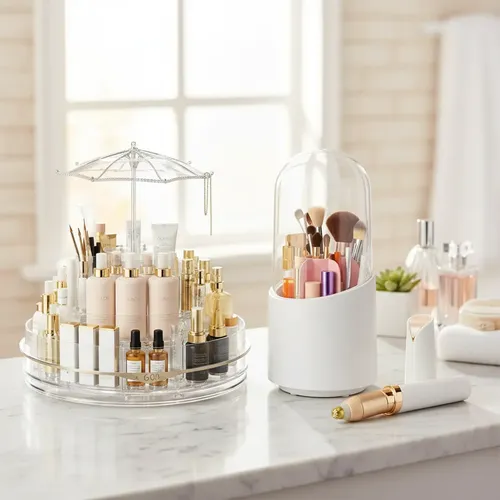 Organizador De Maquillaje Giratorio Set Premium 3 En 1 Warp
