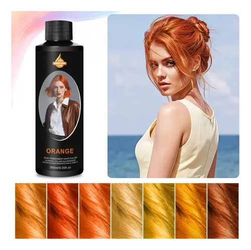 Tinte Semipermanente Para Cabello 268 Ml Orange Color