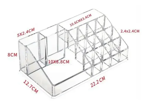 Organizador Maquillaje De Acrílico Para Cosméticos 4 Cajones