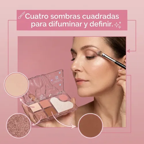 Debby Rose Eyeshadows Sombra De Ojos De 6 Colores
