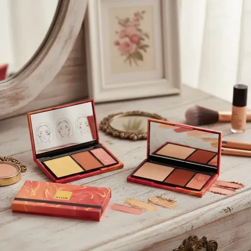 Avon Paleta Blush & Bronze Rubor Iluminador Efecto Bronceado Sun Kissed