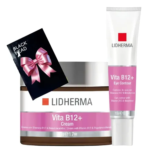Crema Contorno Ojos Vita B12 Lidherma Combo Hidratante