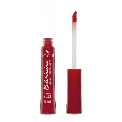 Labial Líquido Vogue Indeleble Larga Duración Colorisimo 5ml Acabado Matte Color Amaranto