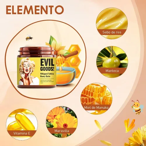 Cy ] 120g Evil Goods Crema Facia, Beef Tallow Para Y K