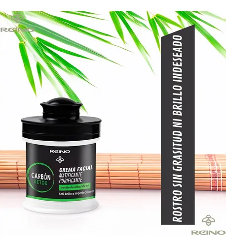 Crema Facial Matificante Reino Carbón Detox 55g