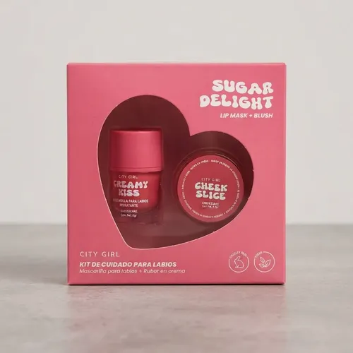 Kit City Girl Sugar Delight Mascarilla Y Rubor Crema