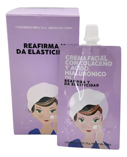 Crema Antiedad Colágeno Ácido Hialurónico Uso Diario Facial