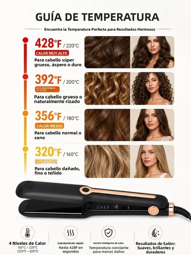 Plancha Alaciadora Rizadora Iónica 1 Pulgada Black-us