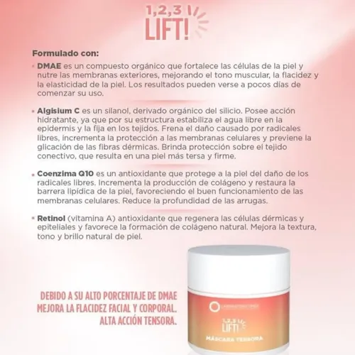 Laboratorio Once Crema Facial Tensora 123 Lift con Retinol y DMAE 50ml