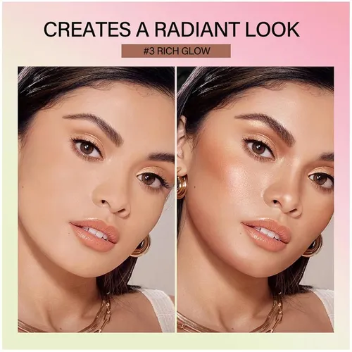 Paleta Contorno Iluminador Y Bronceador 16 Colores Rostro