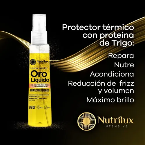 Lluvia Capilar Oro Liquido Portector Termico Mayoristas