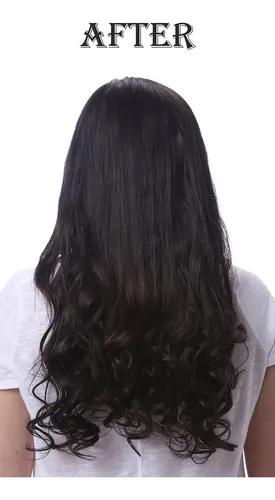 Extensiones De Cabello Rizado Rojo Vino, 7 Piezas