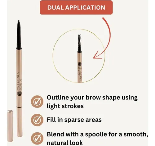 Lápiz De Cejas Cellmetics Ultra-slim Para Personas