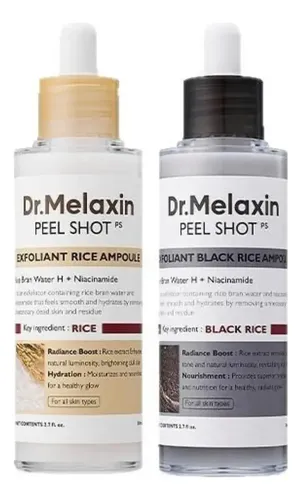 * Xt Y Jd Dr. Mel-axin Dúo De Ampollas Arroz Peel Shot