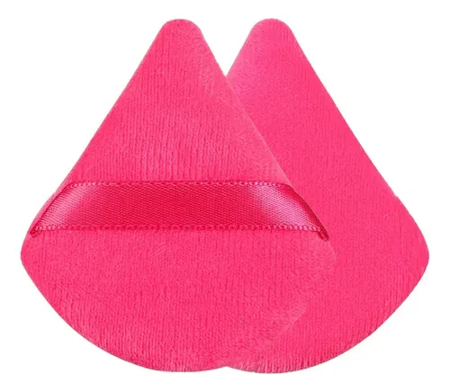 12 Esponja Facial Maquillaje Polvo Base Contorno Rosa .w