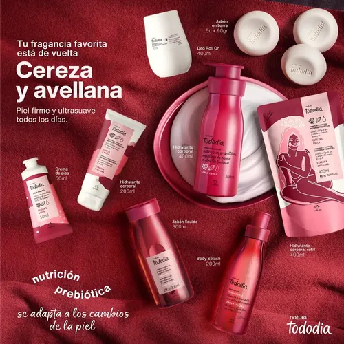 Hidratante Corporal Natura Tododia Cereza Y Avellana 400ml