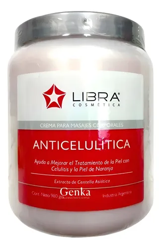 Crema Masajes Anticelulíca Libra Cosmética Por 1 Kilo