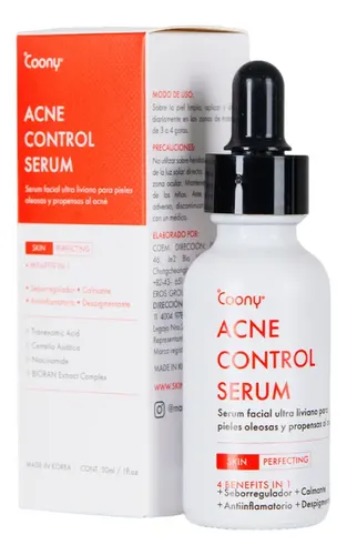 Serum Facial Anti-acné Control Coony 30ml Momento de aplicación Día/Noche Tipo de piel Grasa