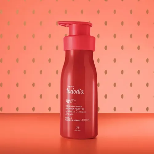 Crema Nutritiva Tododia Frutilla Y Vainilla Dorada Natura
