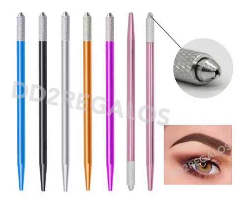 Tebori Pluma Microblading Cejas Ojos Labio Acero Inoxidable