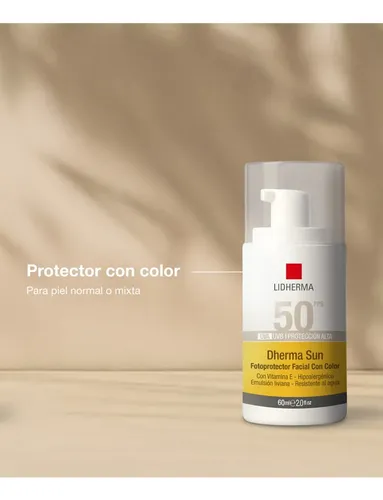 Protector Solar Dherma Sun C/ Color Fps 50 Uvb/uva Lidherma