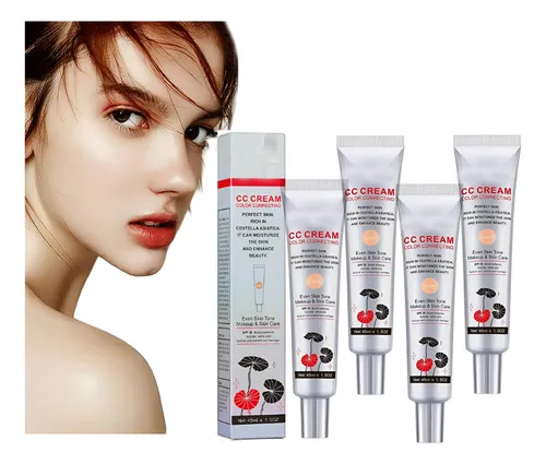4×crema Cc Que Cambia Color Coreana,2 En 1 Para El Cuidado