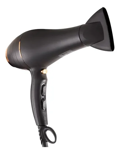 Secador De Pelo Aire Frio Calor 2000w Kanji Beauty Color Negro