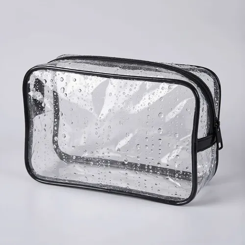 Bolsa De Aseo Transparente Neceser Pvc Portátil Para Uso Dia