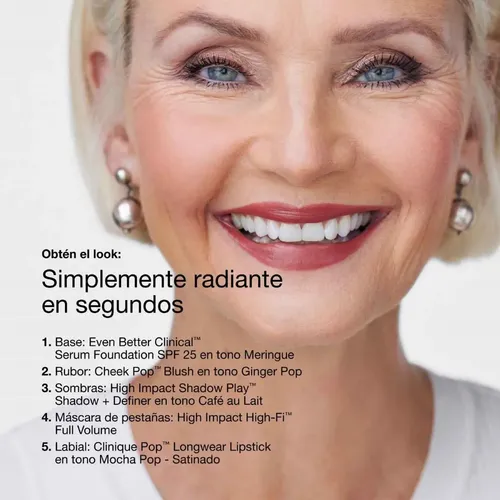 Labial Clinique Pop Longwear Lipstick Blush Pop