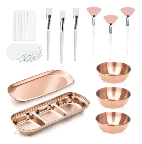 Set De 23 Cuencos Para Mezclar Mascarillas, Cabello Y Facial
