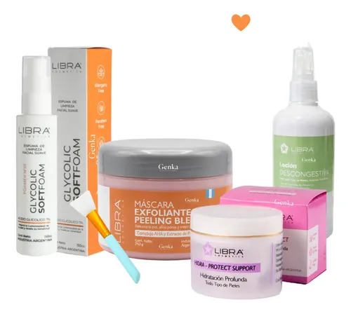 Kit Skincare Piel Mixta Grasa Con Mascara Exfoliante Libra