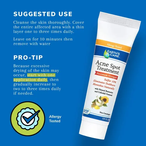 Tratamiento Localizado Para El Acné Earth’s Care Crema De Az