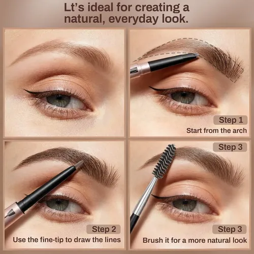 Lápiz De Cejas Resistente Al Agua Marca Music Flower