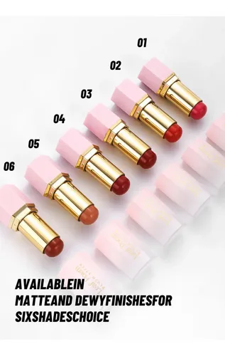 Barra Multiusos Mate 3 En 1 Rubor Labial Iluminador