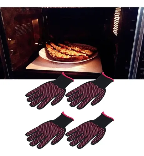 Guantes Resistentes Al Calor, 4 Piezas, Alta Temperatura